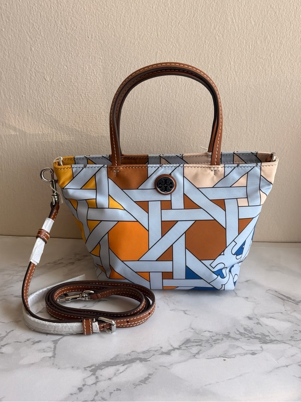 Tory Burch NYLON PRINTED MINI TOTE - Picture 2 of 13